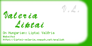 valeria liptai business card