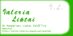 valeria liptai business card